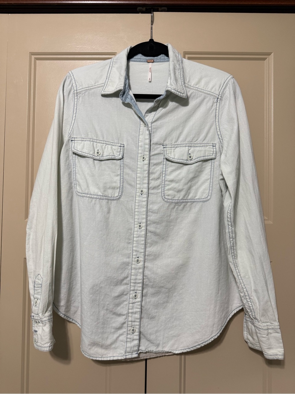 Free People "Bandana Bandit" Button Down Shirt M - Picture 3 of 10
